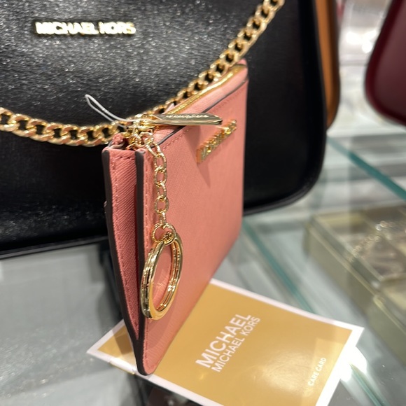 MICHAEL KORS SMALL TOP ZIP COINPOUCH WITH ID CARD CASE WALLET 
PRIMROSE 
NWT - Picture 14 of 16